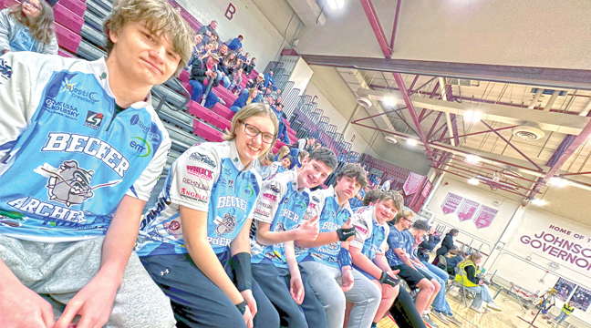 Archers on the line ready to shoot at the Beacon Shootout. (Submitted Photo).