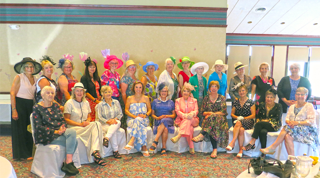 TWENTY-FOUR ladies attended the annual Clearwater Estates Ladies’ Tea Party last month. (Submitted Photo)