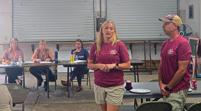 New owners of Clearwater RV Park Jody and Jim Streit, hosted the CVBC quarterly meeting Thursday, July 10. (Patriot Photo by Mary Nehring).