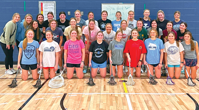 THE BECKER 2022-23 girls lacrosse TEAM finished 4-10 overall and 2-5 in the Mississippi 8 Conference. (Submitted Photo).