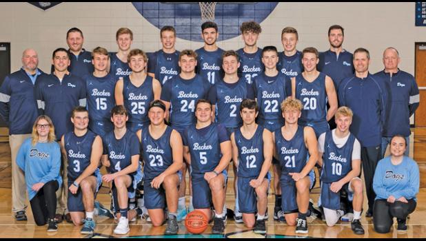 THE BECKER BOYS BASKETBALL TEAM finished the season at 10-16 and last month, the team honored their players, coaches and managers via a “video banquet” where they handed out awards to deserving players.