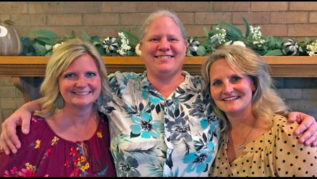 2019 9-HOLE YEAR-END TOURNAMENT WINNERS –1ST FLIGHT, (left to right) Amy Stanger (first place), Nicole Lane (third place) and Stacey Vetsch (second place) 