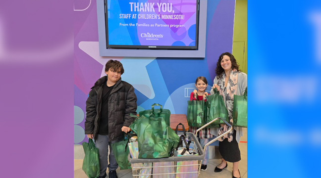 Alongside his sister Athena, Ezekiel and his mom,  Tayla, helped deliver 132 care packages to the children’s hospital, local hospitals and a hospice home that serves children transitioning. (Submitted Photo).