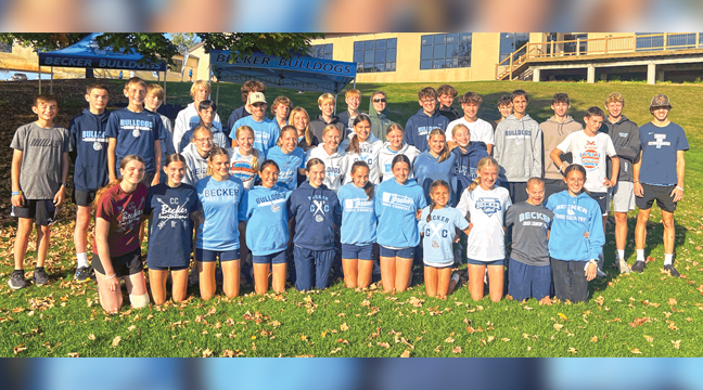 THE BECKER Girls and Boys cross country teams are finishing out their regular conference season. (Submitted Photo).
