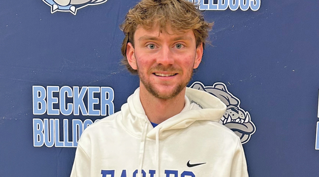 BECKER ATHLETE TANNER FELTON was selected by conference athletic administrators as Male Athlete for the month of November. (Submitted Photo).