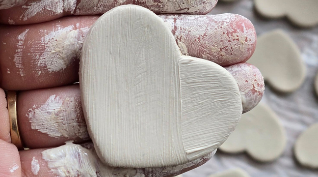 Clay Hearts. (Submitted Photo).