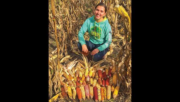 AIMEE SCHULZ has been busy at Iowa State University doing research on the origins of corn and was bestowed a Conviron Scholar award in October. (Submitted Photo).
