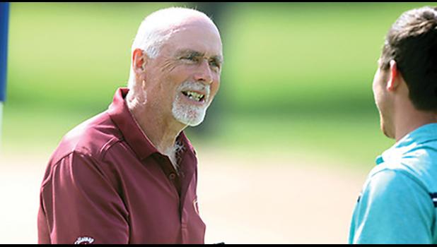 STEVE WHITTAKER OF BECKER was presented the Ron Self award from the MPGA Friday night in Stillwater. (Photo from MGA website).