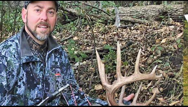 HALLOWEEN BUCK. An 11 point buck was taken October 31st in Sherburne County by local resident  Dennis Goodrich. (Submitted photo).