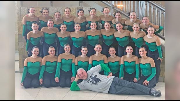 THE BULLDOG’S KICK TEAM ended their spectacular season with a 5th place finish during sections last weekend. (Shown with Danzeisen’s father, a huge team supporter) (Submitted Photo)