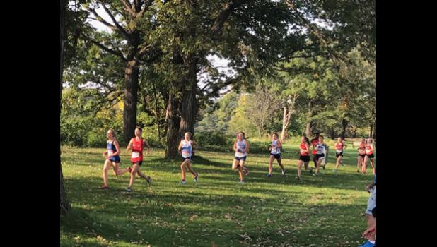 Becker girls cross country ran a hard race at the Lucky Lindy and did very well. 