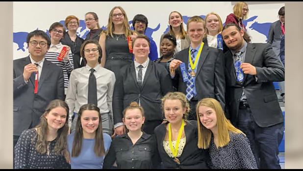 BECKER HIGH SCHOOL’S SPEECH TEAM recently competed at Walker and several students came home with awards at the event. (Submitted Photo)