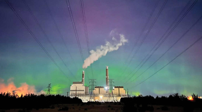 A PATRIOT READER was kind enough to share this wonderful photograph of the Northern Lights over Sherco from last week. (Submitted Photo).