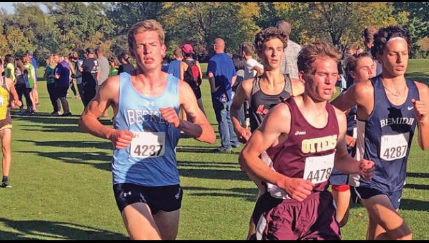 LUKAS KAREL ran a season best time during the Sept. 19 race at Rocori, cutting six seconds off his previous time. (Submitted Photo)