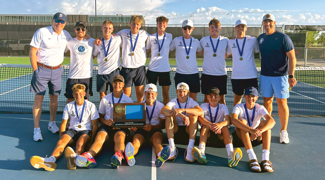 The Becker tennis team qualified for the MSHSL State Class AA tennis tourney for the third year in a row (Submitted Photo).
