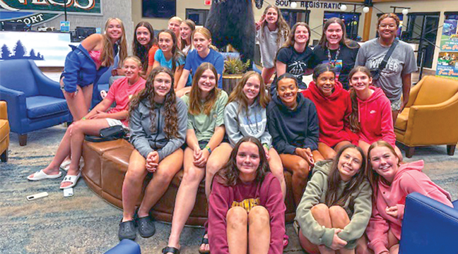 The annual trip to Wisconsin Dells was a hit again for the Becker girls basketball team. (Submitted Photo).
