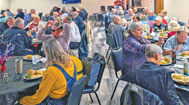 A FULL HOUSE at the Clearwater American Legion was observed last weekend as the organization held their annual membership dinner. (Submitted Photo).