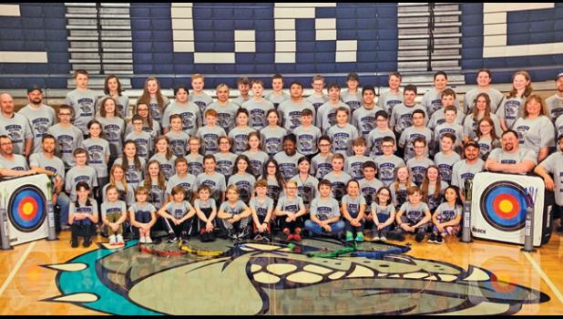 LAST YEAR’S BECKER BULLDOGS inaugural archery team. (Submitted Photo)