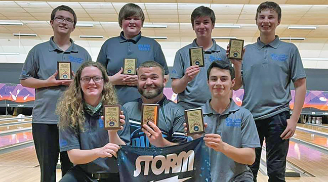 THE BIG LAKE/BECKER VARSITY BOWLING TEAM captured third place at state two weeks ago. (Submitted Photo)