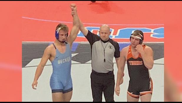 BRAYDEN WEBER DEFEATED HIS OPPONENTS in the first two rounds of the tournament before losing in the semifinals. (Submitted Photo)