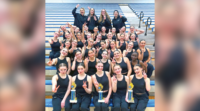 The Big Lake Dance Team attended the Foley Invite on Fri., Jan. 9. Teams in attendance were Becker, Big Lake, Foley, Monticello, Pierz, and Rock Ridge. Varsity Kick and Varsity Jazz both took second place behind Monticello. JV Jazz and B-Squad Jazz both took third behind Becker and Monticello, respectively. JV Kick placed fourth. This was the team’s second year traveling to the Foley Invite. (Submitted Photo).