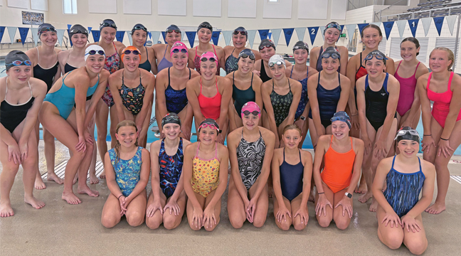 The Becker swimming and diving team  again has strong numbers and numerous top performers (Submitted Photo). 