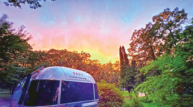 A RESIDENT at Minnesota Airstream Park near Clear Lake captured this incredible photo Sunday night. (Submitted Photo).