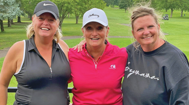 Third Flight Net Winners (Left to right) Wendy Guiney (3rd Low Net), Stacey Vetsch (1st Low Net) and Amy Stanger (2nd Low Net). (Submitted Photo).