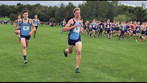 TYSON RICKER and Lukas Karel continue to lead the race for the Bulldogs using wise race strategy to run the course. (Submitted Photo)