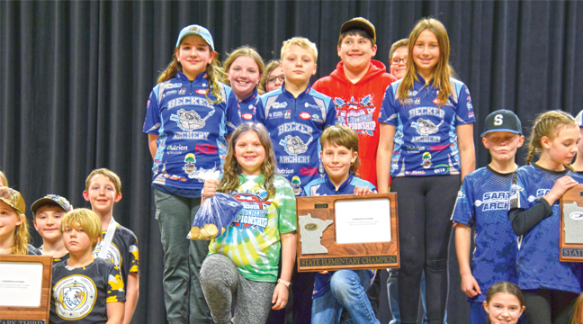 The Becker Intermediate School archery team captured the state championship this year. (Submitted Photo).