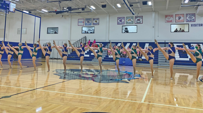 THE 2021 BIG LAKE HORNET GIRLS DANCE TEAM consists of:  (In no particular order) Jessica Sandberg, Madison Klatt, Kylie Veldhuizen, Sydney Marotz, Izzy Swinehart, Emma Berner, Tristian Hill, Emma Kuchera, Rowan Payne, Grace John, Josa Vizenor, Emma Forpahl, April Gerth, Calissa Pishney, Jayden O’Brien, Makhyla Schmidt, Madeline Peterson and Lauren Bagne. (Submitted Photo).