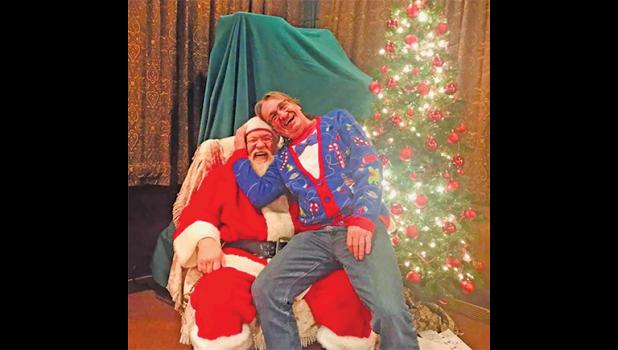SANTA’S LIST. Ray Mulvey, owner of Bailey Rays, shared  his Christmas list with Santa last weekend. Apparently, there was something funny on Ray’s list! (Submitted photos). 