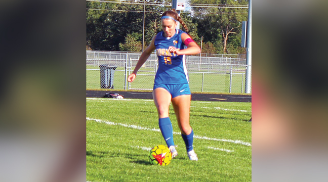 Adeline Hitter has scored three goals in Big Lake’s first six games to lead the team. (Photo by Ken Francis.)