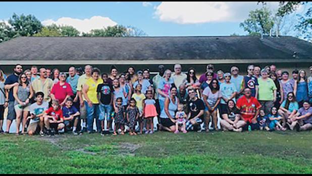 YOUNG AND OLD, cousins and siblings all gathered last week at Becker City Park to meet and greet and get to know one another at a family reunion. Nearly 80 people from the great State of Minnesota attended. (Submitted Photos)
