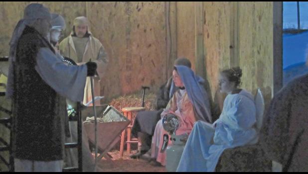 TCA CHURCH in Clearwater held a live nativity Sunday night to share the real meaning of the season with the community. (Photo by Penny Leuthard)