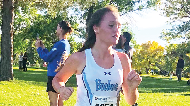 Regan Hausmann ran well in the JV race at Buffalo Thursday. (Submitted Photo).