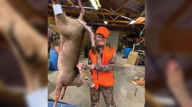 SUCCESSFUL YOUTH HUNT. Myah Mortensen (11), Santiago, harvested a deer over the weekend. Myah shot the deer on her grandparents land west of Santiago, accompanied by her mom, Kourtney Mortensen. It is Myah’s third deer since she started hunting. (Submitted Photo).