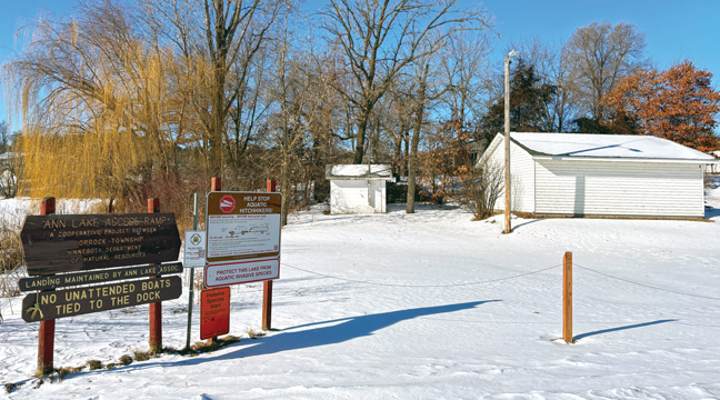A view of the boat landing at Ann Lake. (Patriot photo by Don Bellach)