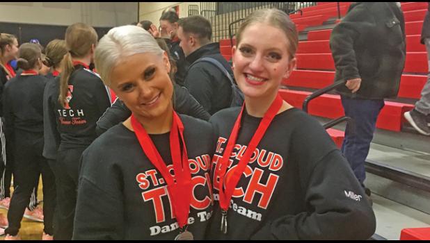AMBER KIRCHOFF AND MALEA MILLER at the Section 4AA competition last weekend. (Submitted Photo)