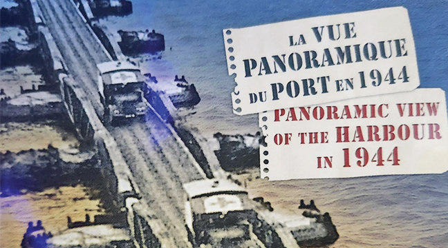 MULLBERRIES BRIDGES — built in the weeks before Normandy — locked together and were 280’ x 50’ wide x 65’ deep metal segments bridges that went far into the water and then to shore to transport nearly 100% of landing craft, troops and materials up the beach. (Submitted Photo).