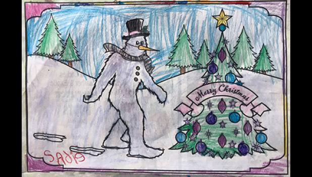 SADIE JUREK of Becker, age four in the 0-6 year-old category.