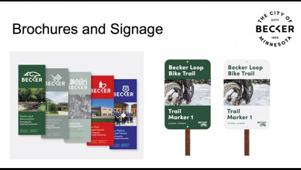 Pflipsen spoke of all the branding options the city is pursuing including brochures, trail signs as well as business cards and name tags.