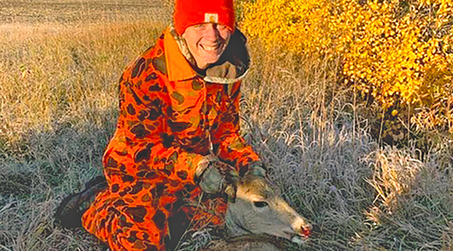 YOUTH OPENER. Tanner Felton, Becker, shot a deer during youth opener weekend near Evansville, MN. (Submitted photo.)