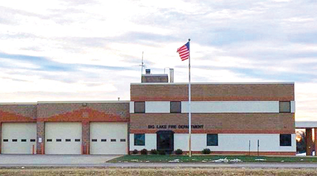 THE BLFD BUILDING is getting upgrades both externally as well as internally — just in time for their annual Opn House event this weekend. (Photo from Big Lake Township Board’s website).