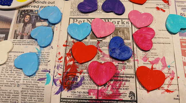 Painted Hearts (Submitted Photo).