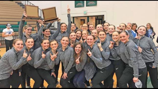 BECKER’S COMPETITIVE DANCE TEAM, the Dazzlers, were ecstatic to bring home their first ever conference champion title last Friday. (Submitted Photo)