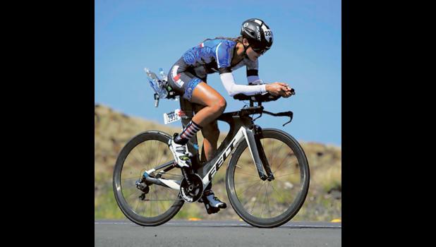 KAYLA (GUDMUNDSON) FLOYD finished well in her age group of the Kona Ironman Championship in Hawaii last year. (Submitted Photo).
