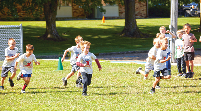 The local 10 and under youngsters had their own race following the ceremonies. (Submitted Photo).