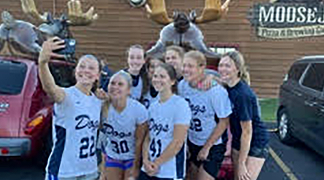 Varsity at the dells. The Becker varsity girls basketball players had a successful summer season that included a team bonding trip to Wisconsin Dells, where the team finished 5-1 against some of the best competition from across the upper Midwest. (Submitted photo.)