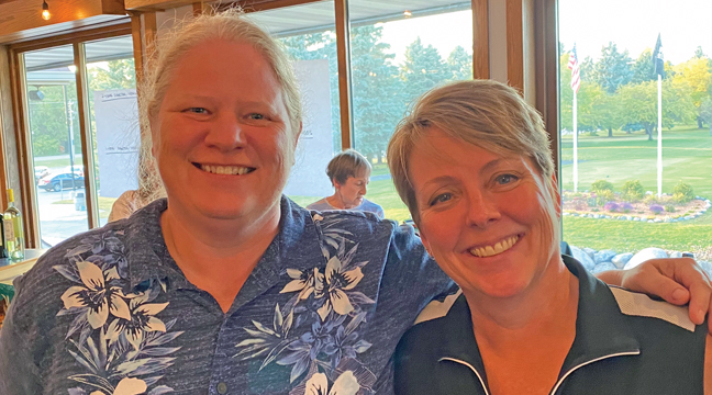 2020 Doubles Match Play Champions. Left to right: Nicole Lane and Robin Dingmann. (Submitted Photos)